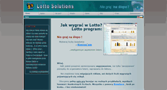 Desktop Screenshot of lotto-solutions.com